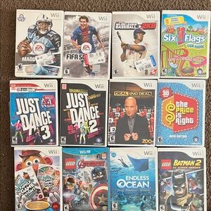 Nintendo Wii Game Collection - White Cases